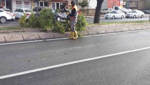 Yağış sonrası Melikgazi ekipleri sahada seferber oldu