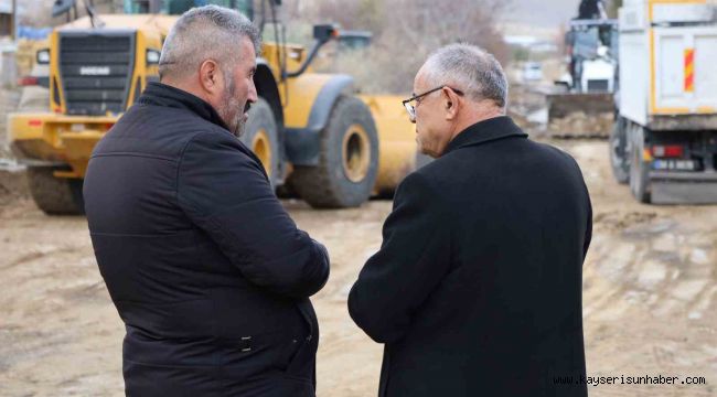 Yahyalı'da yollar asfaltlanmaya hazırlanıyor