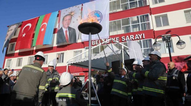 Felahiye'de doğalgaz ateşi yandı