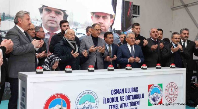 Osman Ulubaş İlkokulu ve Ortaokulu'nun temeli atıldı