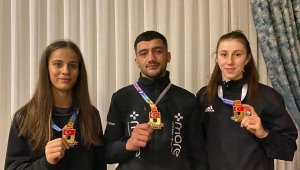 Erciyes Üniversitesi Kick Boks sporcuları 3 altın madalya kazandı