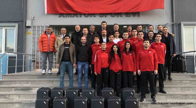 Kayseri ASKF'den hakemlere valiz dağıtımı