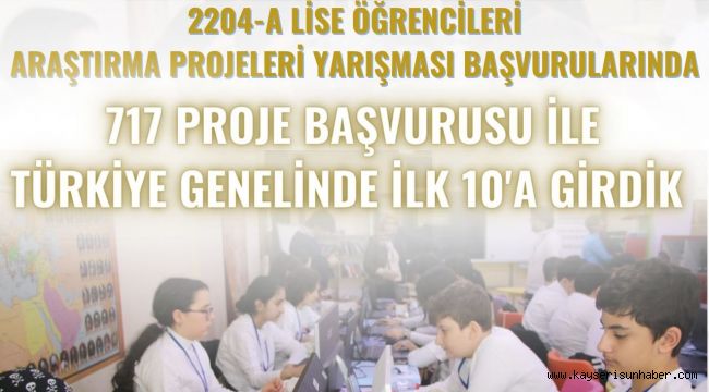 Kayseri'de eğitimde büyük başarı