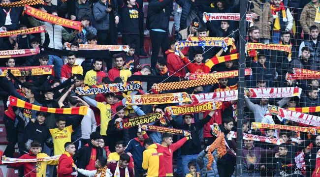 Kayserispor 92 bin taraftarın desteğini aldı