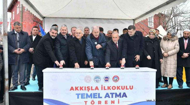 Başkan Büyükkılıç, Akkışla İlkokulu Temel Atma Töreni'ne katıldı