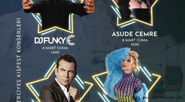 Büyükşehir'den Erciyes'te Kışfest ile ücretsiz konserler