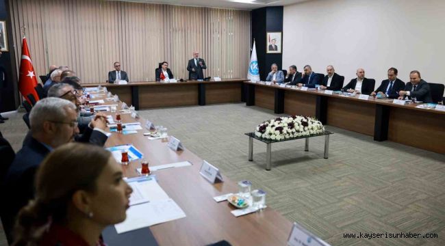 Kayseri Üniversitesi danışma kurulu toplandı