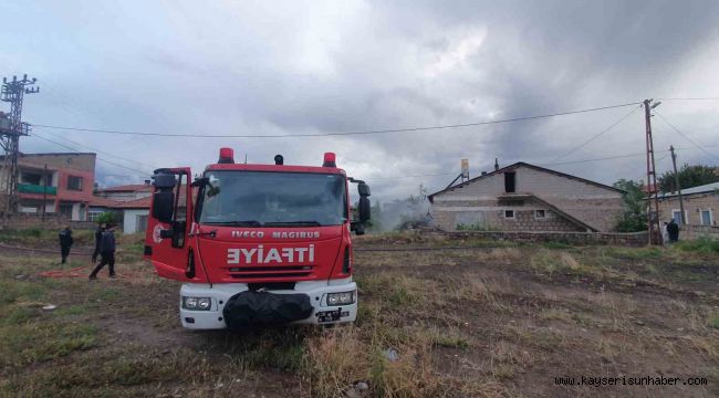 Kayseri'de müstakil evde yangın: 1 yaralı