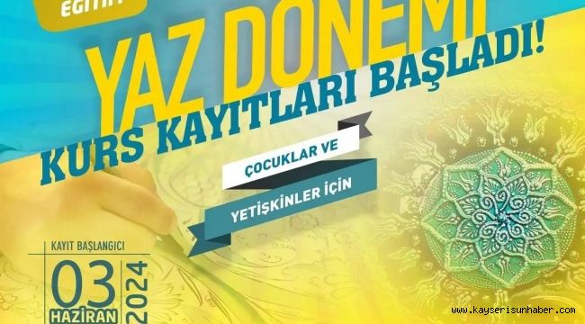 KAYMEK Yaz Kursları kayıtları başladı