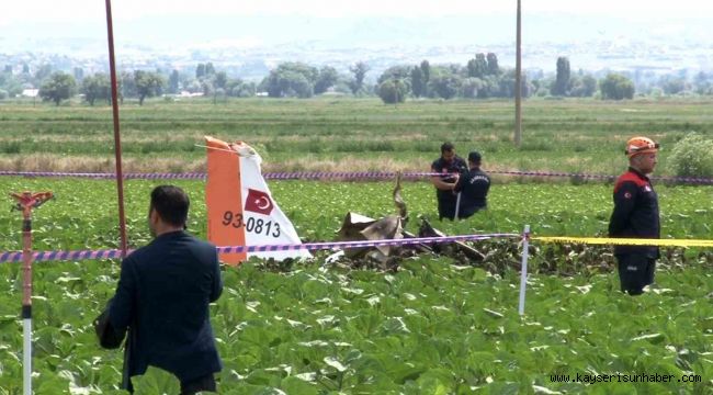 Kayseri'de eğitim uçağı düştü. Mürettabattan haber alınamıyor...