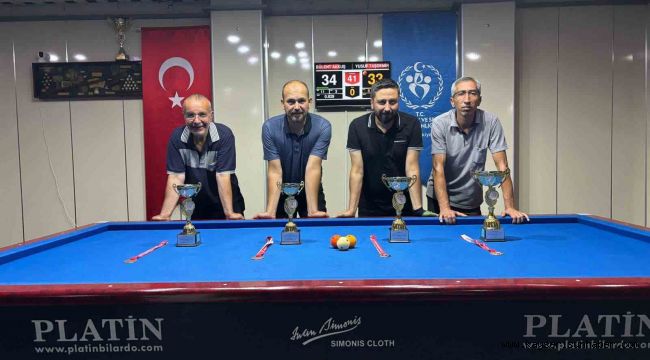 15 Temmuz 3 Bant Bilardo Turnuvası sona erdi