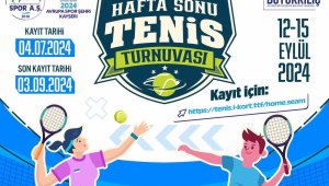 2024 Avrupa Spor Şehri Kayseri, 12 yaş hafta sonu Tenis Turnuvası'na ev sahipliği yapacak