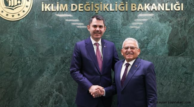 Başkan Büyükkılıç'tan Bakan Kurum'a ziyaret