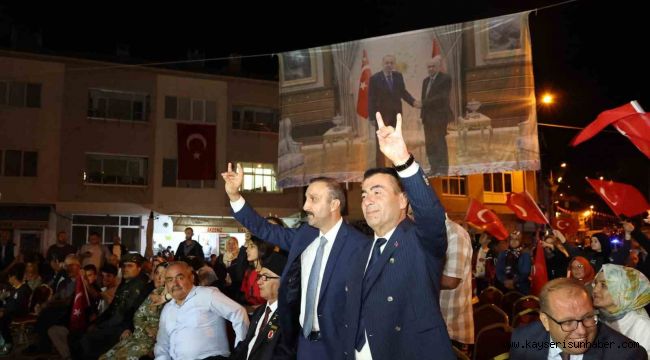 Bünyan'da Milli Birlik ve Demokrasi ruhu yoğun katılımla yeniden yaşandı