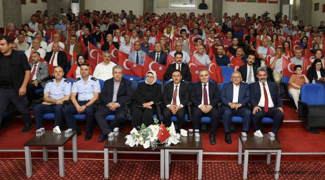 Büyükkılıç, ERÜ'de 15 Temmuz konulu konferans ve törene katıldı