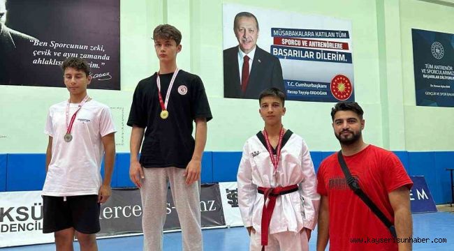Gençler Kayseri Taekwondo şampiyonası yapıldı