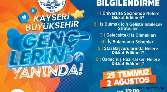 Kayseri Büyükşehir'den 'Büyükşehir Gençlerin Yanında' konferansı