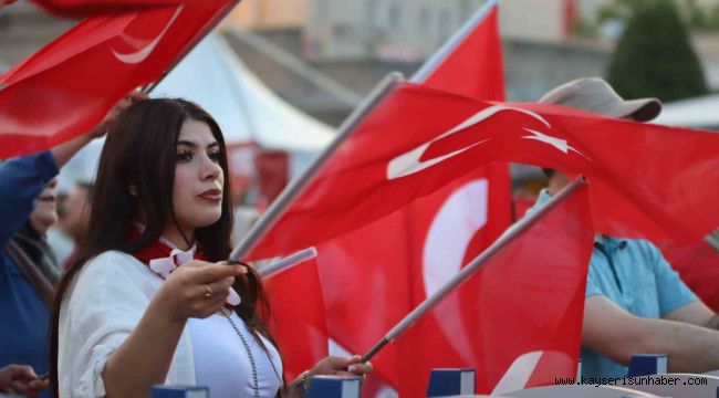 Kayseri'de 15 Temmuz coşkusu