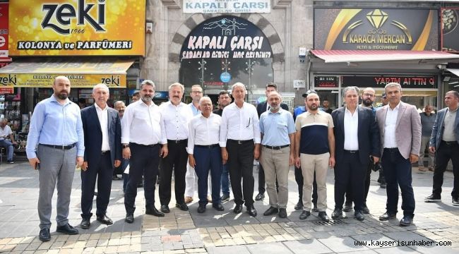 Akar ve Büyükkılıç'tan çarşı gezisi ve vatandaş ziyareti