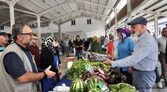 Başkan Çolakbayrakdar'a ekolojik pazar teşekkürü