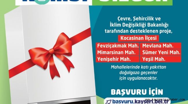 Büyükşehir'in "Tesisat Sizden Kombi Bizden" Projesinin 2. etabı için başvurular başladı