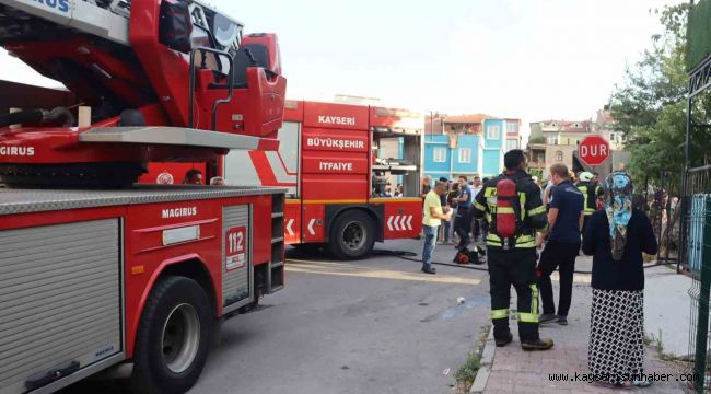 Kayseri'de ev yangını