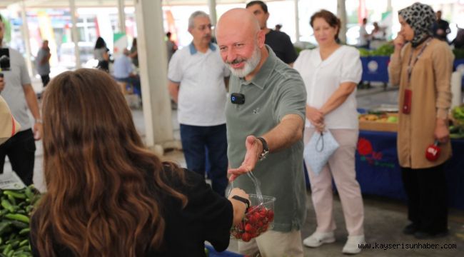 Kayseri'de tek, Türkiye'ye örnek olan 'yüzde 100 ekolojik pazar' 12. kez açılıyor