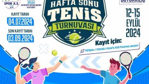 Spor A.Ş. ev sahipliğinde düzenlenecek TTF 12 Yaş Hafta Sonu Tenis Turnuvası'na kayıtlar sürüyor