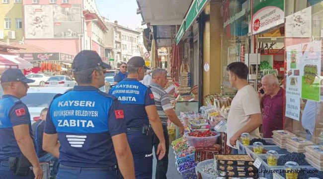 Zabıta ekiplerinden kaldırım ve yol işgallerine denetim