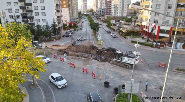 Başkan Büyükkılıç; "Talas Mevlana yağmur suyu rehabilitasyon çalışmalarında sona gelindi"