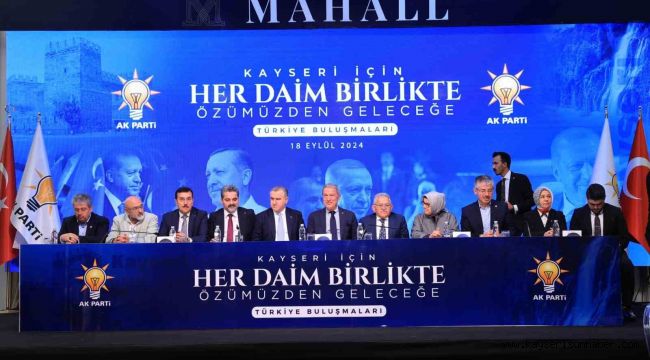 Başkan Büyükkılıç'tan Türkiye Buluşmaları programında 'dayanışma' vurgusu