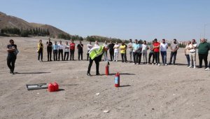 Büyükşehir KAYMEK'ten personeline yangın eğitimi