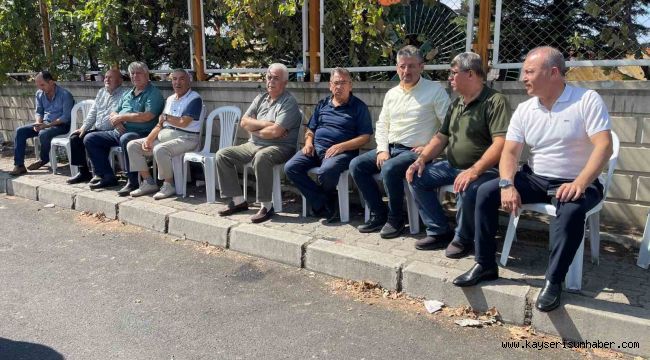 Çopuroğlu'ndan yanan fabrikanın sahiplerine 'geçmiş olsun' ziyareti