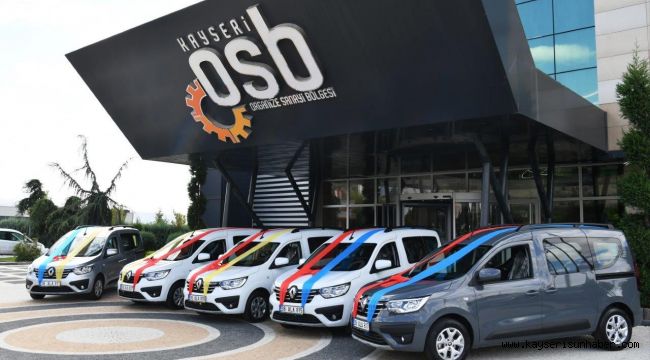 Kayseri OSB araç filosuna 5 yeni hizmet aracı ekledi