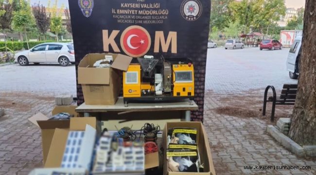 Kayseri'de kaçakçılık operasyonu: 26 bin dal makaron ele geçirildi