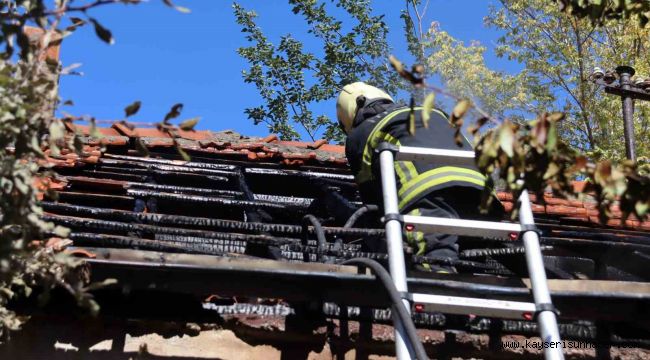 Kayseri'de müstakil evde yangın