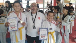 Kayseri'de Taekwondo kuşak terfi töreni yapıldı