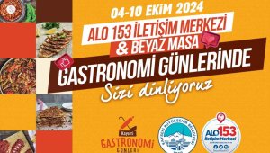 Alo 153 ve Beyaz Masa, Gastronomi Günleri'nde vatandaşı dinleyecek