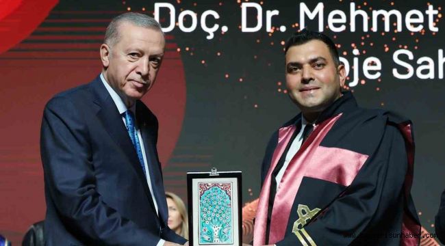 ERÜ'ye Cumhurbaşkanı Recep Tayyip Erdoğan'dan ödül