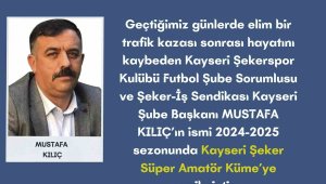 Kayseri ASKF'den ahde vefa