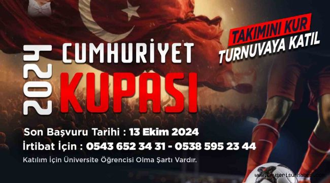 Talas'ta Cumhuriyet Kupası heyecanı yaşanacak