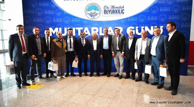 Vali Çiçek ve Başkan Büyükkılıç Muhtarlar Günü'nde muhtarlarla buluştu