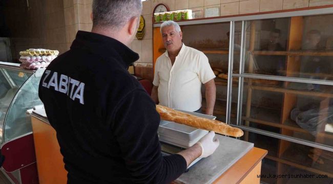 Zabıtadan ekmek fiyat tarifesi ve gramaj denetimi