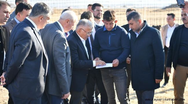 Başkan Büyükkılıç, Develi'nin giriş kapısı olacak yeni terminal inşaatını inceledi