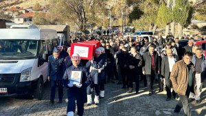 Hayatını kaybeden emekli astsubay son yolculuğuna uğurlandı