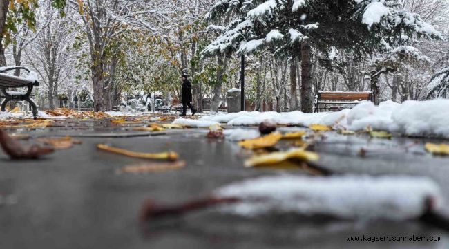 Kayseri beyaza büründü, kartpostallık görüntüler ortaya çıktı