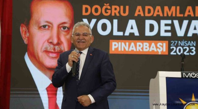 Kayseri Büyükşehir'den Pınarbaşı'da 6 yılda 1 milyar TL'lik yatırım