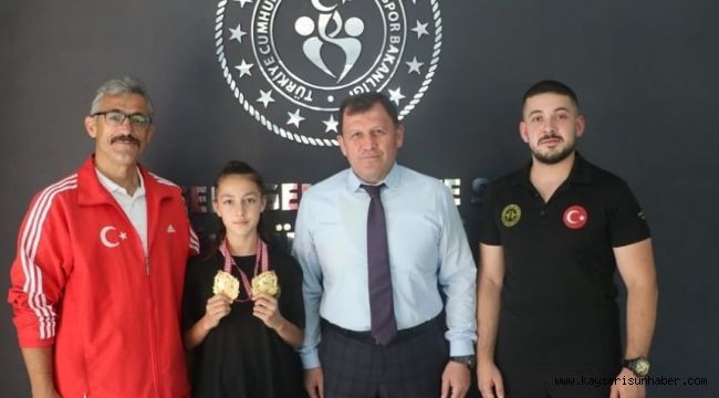 Kayserili sporcu Yıldızlar Balkan Şampiyonu oldu