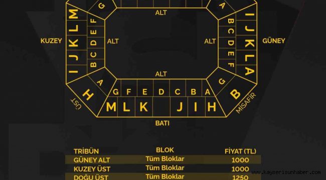 Kayserispor - Fenerbahçe maç biletleri satışa çıkıyor