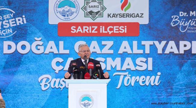 Pınarbaşı ve Sarız'da doğalgaz ateşi yanıyor